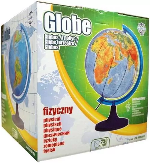 Globus fizyczny podświetlany 25cm - tantis.pl