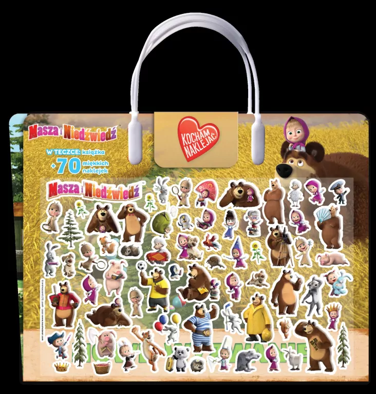 Masza i niedźwiedź. Kocham naklejać cz. 2 Nowe wyzwanie - tantis.pl