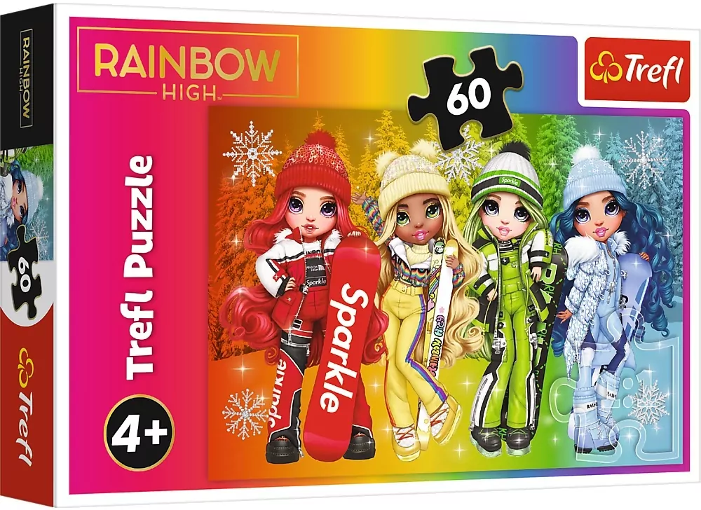 Puzzle 60. Radosne lalki. Rainbow high - tantis.pl