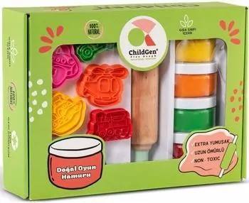 Ciastolina naturalna 4 kolory + 12 form pojazdy - tantis.pl