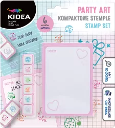 Kompaktowe stemple Party 6 kolorów KIDEA