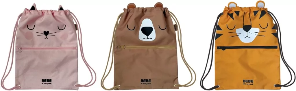 Worek z kieszenią na suwak BEBE Friends mix - tantis.pl