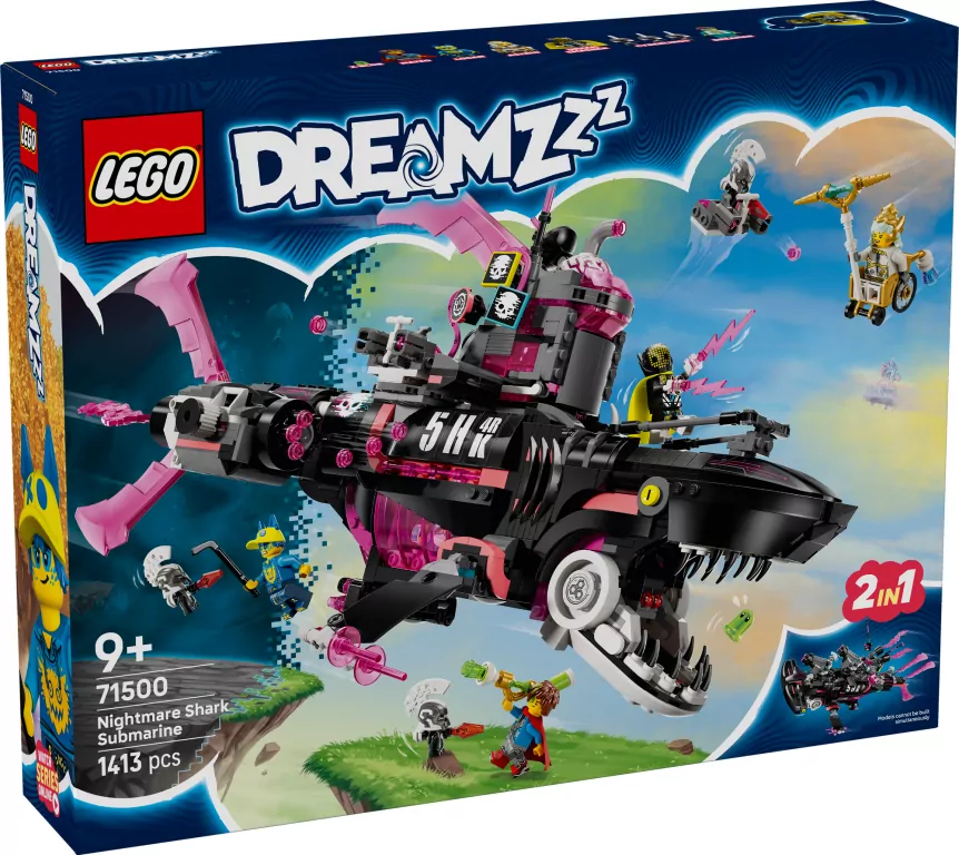 LEGO® DREAMzzz. Koszmarny Rekinokręt podwodny 71500 - tantis.pl