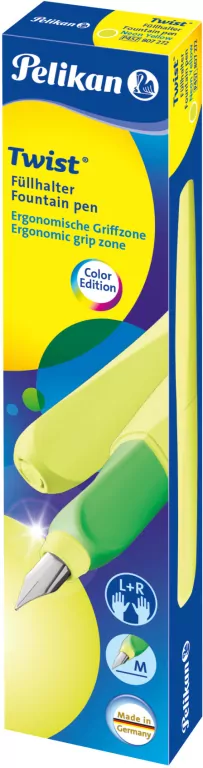 Pelikan. Pióro wieczne Twist M, żółty - tantis.pl