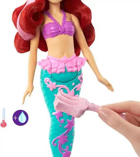 Arielka, zmiana koloru. Disney Princess. HLW00 - tantis.pl
