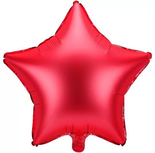 Balon foliowy Gwiazdka 48cm czerwony - tantis.pl