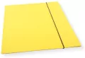 Teczka A4 z gumką lakier żółta 300gsm - tantis.pl