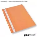 Skoroszyt A4 z perforacją pomarańczowy, 20 sztuk - tantis.pl