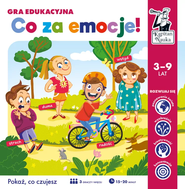 Co za emocje! Gra edukacyjna. Kapitan Nauka - tantis.pl