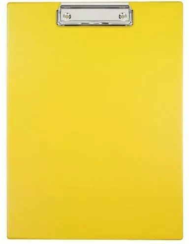 Biurfol. Clipboard A4 Deska PCV, żółty - tantis.pl
