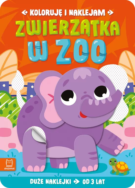 Koloruję i naklejam. Zwierzątka w zoo 3 lata - tantis.pl