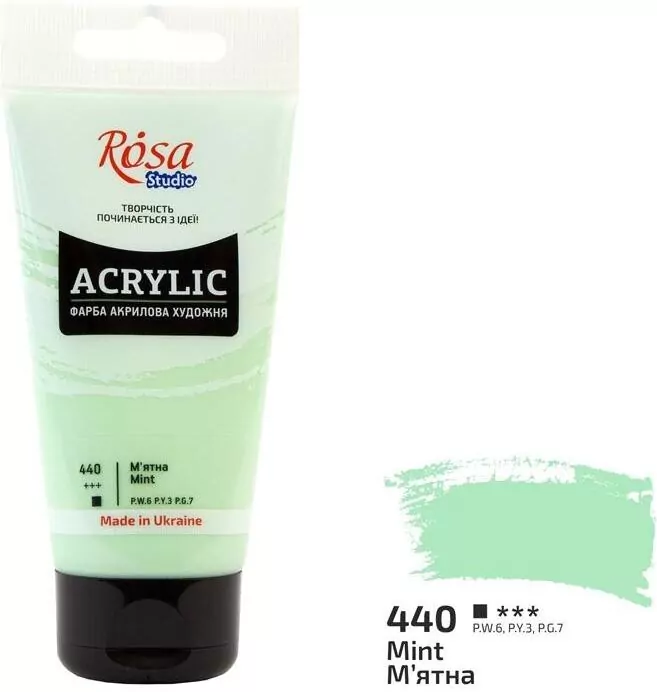 Farba akrylowa mint 440 75ml - tantis.pl
