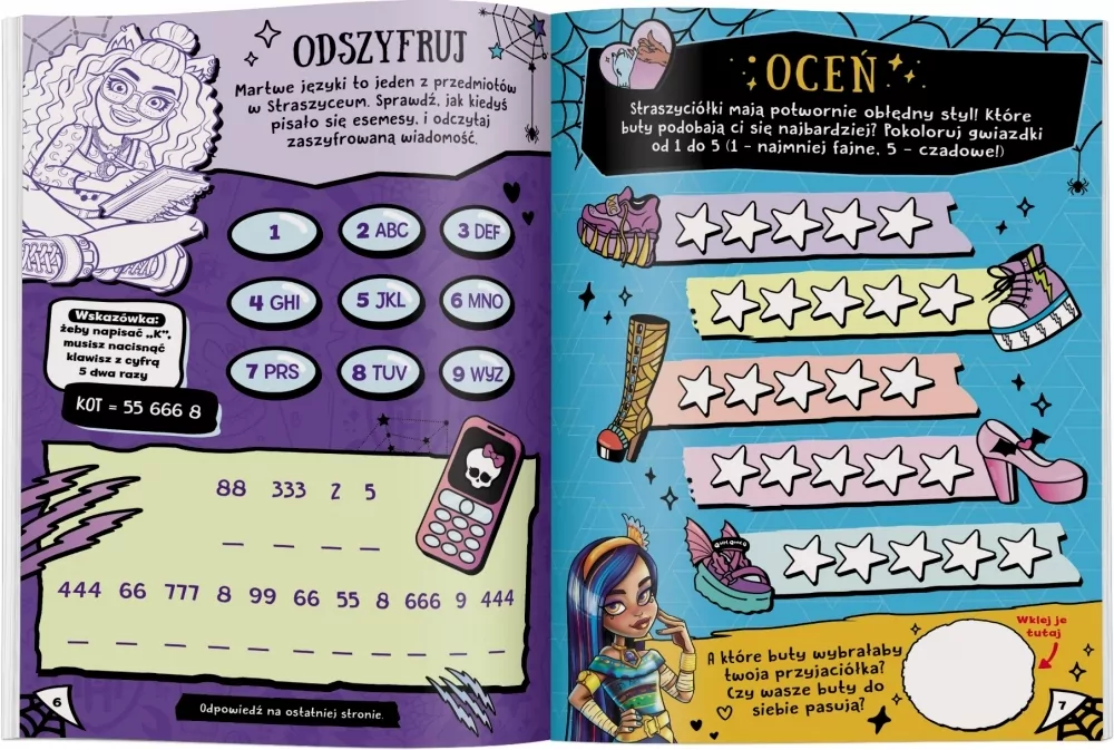 Kłyzownik Quizy i zagadki. Mattel monster high - tantis.pl