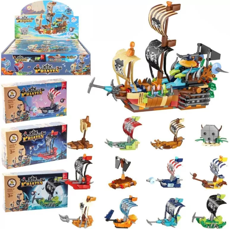 Klocki statek piracki +31el. MIX - tantis.pl