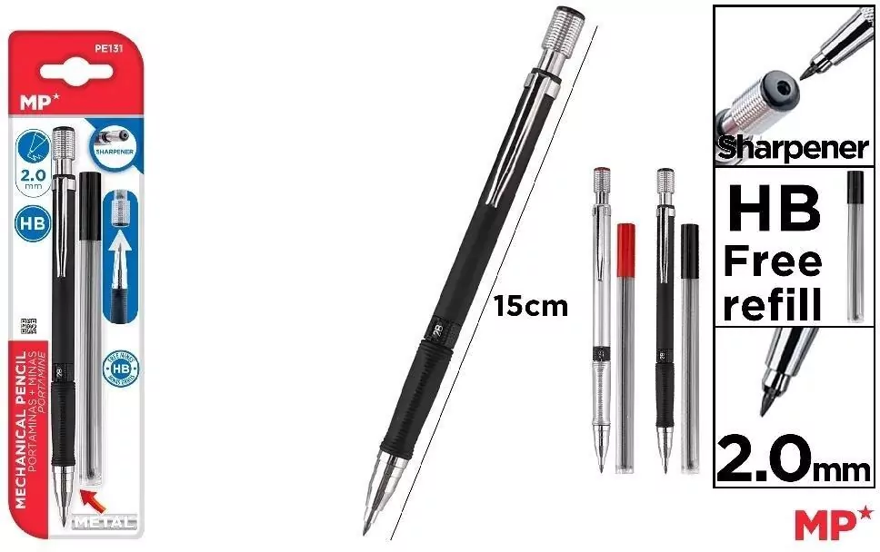 Ołówek automatyczny HB 2.0mm - tantis.pl