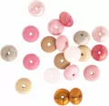 Koraliki silikonowe quartz rose 20szt - tantis.pl