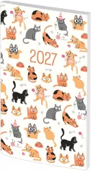 Kalendarz 2027 A6 tygodniowy PCV bezbarwny MIX