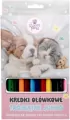 Kredki trójkątne jumbo The sweet pets 12 kolorów - tantis.pl