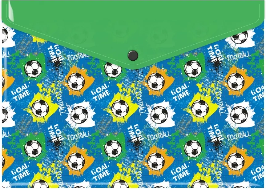 Teczka koperta A4 pp z nadrukiem football - tantis.pl