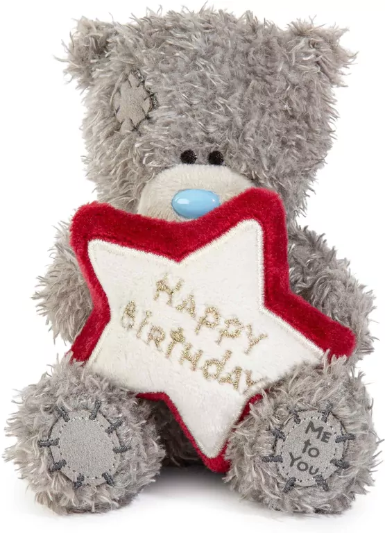 Miś - Happy Birthday z gwiazdą 11cm - tantis.pl