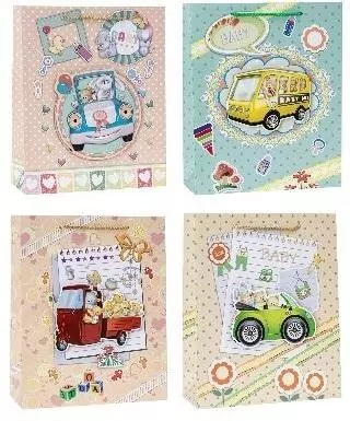 Torebka Pop-Up 3D 26x32x10cm mix ROZETTE