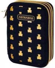 Piórnik Jumbo potrójny z wyp. Golden Teddy ASTRA - tantis.pl