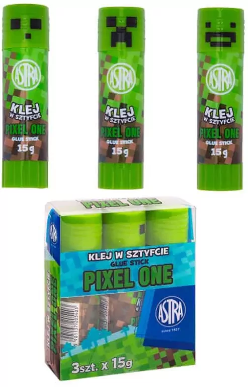 Klej w sztyfcie Pixel One Astra PVP 15g 3 sztuki - tantis.pl