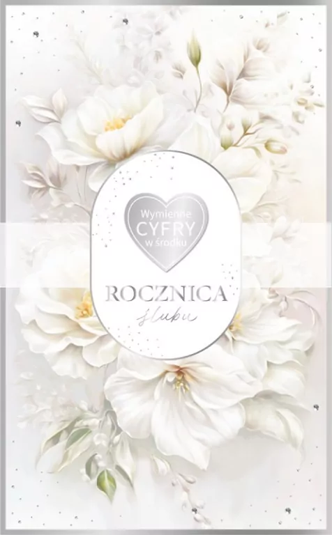 Karnet Rocznica Ślubu wymienne cyfry - tantis.pl