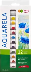 Happy Color. Farba akwarelowa, 12 kolorow