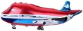 Balon foliowy Samolot czerwony 28x75cm - tantis.pl