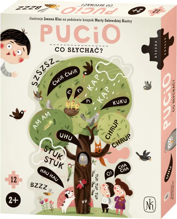Puzzle. Pucio. Co słychać? 12 elementów - tantis.pl