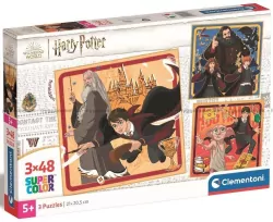 Clementoni. Puzzle 3x48. Super Kolor. Harry Potter
