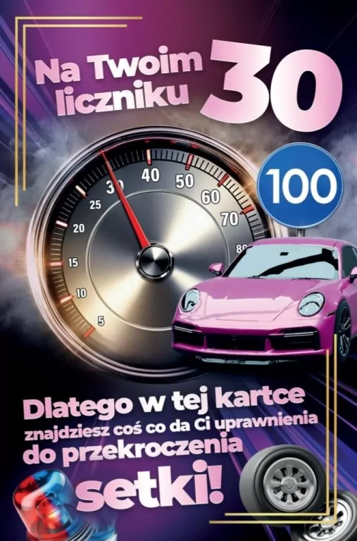 Karnet Prawo Jazdy 30 urodziny damskie - tantis.pl