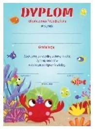 Dyplom A4 Ukończenia przedszkola Morski (25szt) - tantis.pl