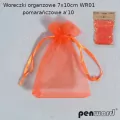Woreczki organzowe 7x10cm. Pomarańczowe - tantis.pl