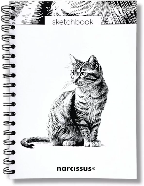 Szkicownik B5/60K na spirali - Kot - tantis.pl