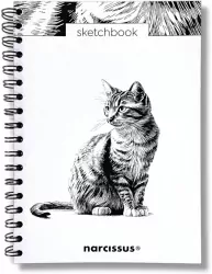 Szkicownik B5/60K na spirali - Kot