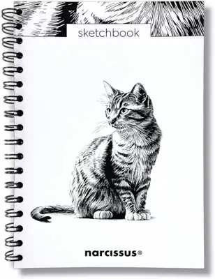 Szkicownik B5/60K na spirali - Kot