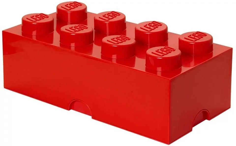 LEGO(R) pojemnik klocek ósemka czerwony - tantis.pl