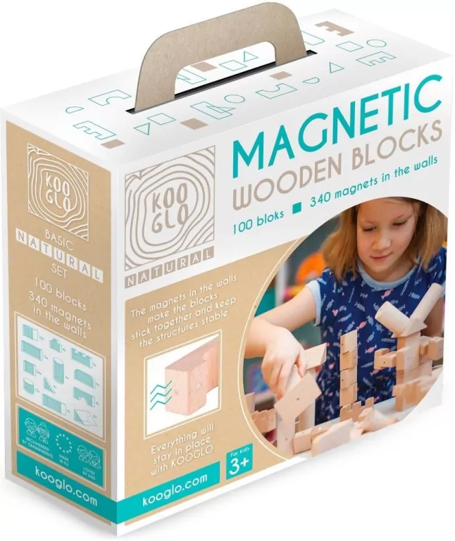 Klocki drewniane. Mega Natural - tantis.pl