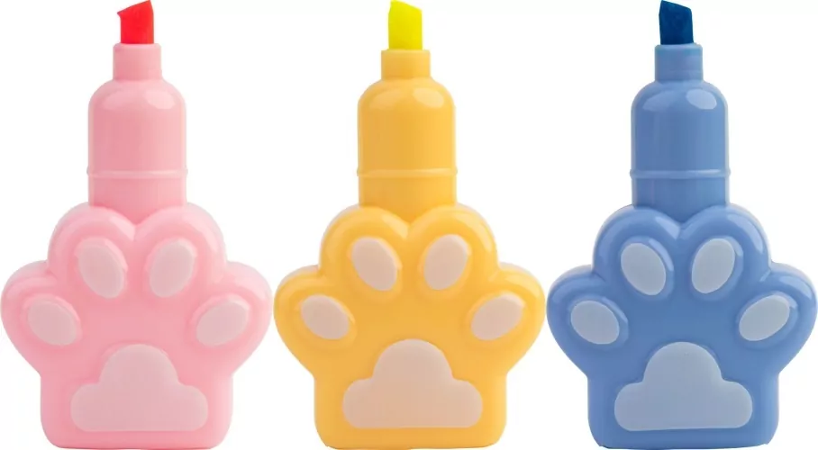 Zakreślacze Cat&Dog 5szt HAPPY COLOR - tantis.pl