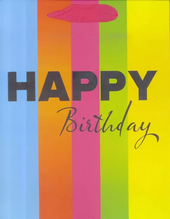 Torebka prezentowa L Happy Birthday 1323-2 - tantis.pl