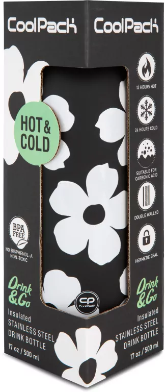 Bidon 500ml metalowy Coolpack Bonet Termo Bottle Flores Jasmine - tantis.pl