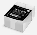 Kostka papierowa biała 85x85x35 mm w kubiku - tantis.pl