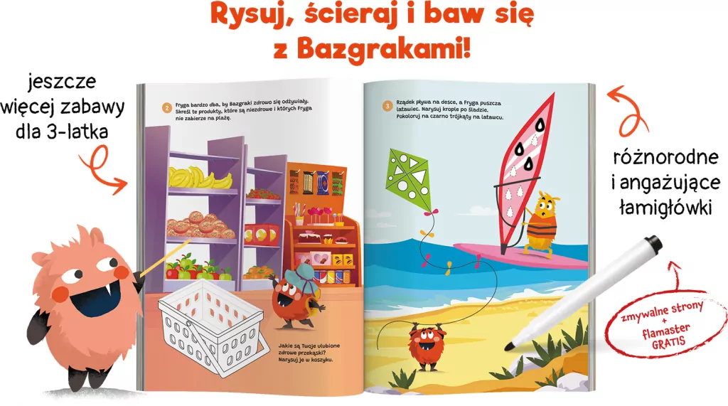 Kapitan Nauka. Bazgraki i nowe zabawy 3-latków - tantis.pl