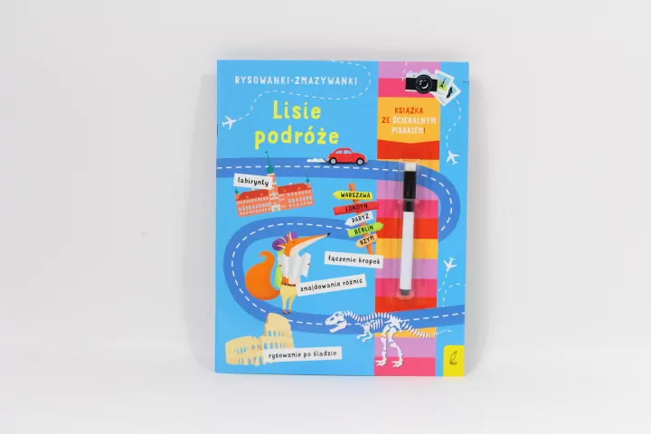 Lisie podróże. Rysowanki-zmazywanki - tantis.pl