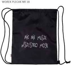 Worek plecak Nic nie muszę
