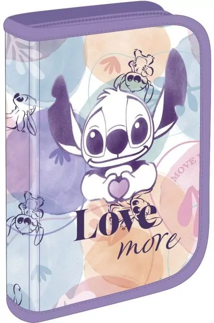 Piórnik 1-komorowy Disney Fashion Stitch Clipper bez wyposażenia - tantis.pl