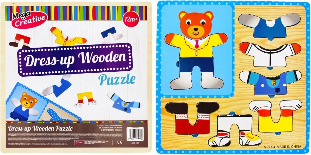 Układanka drewniana Ubieranka 8 elementów - tantis.pl