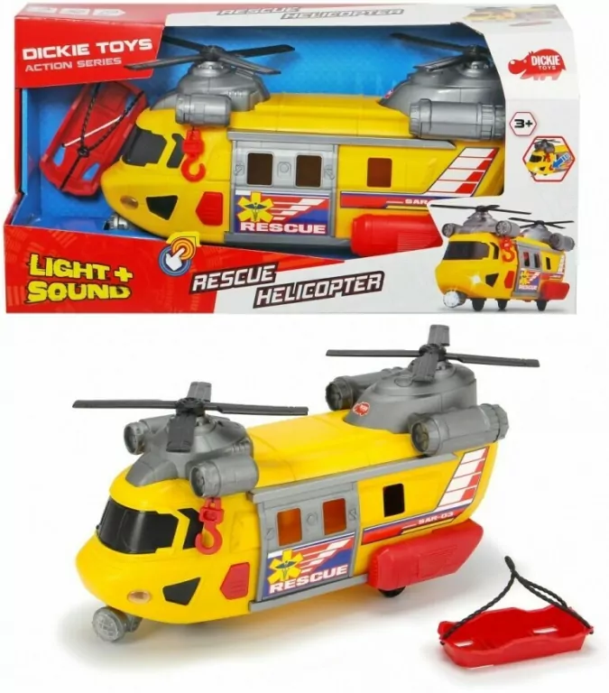 Helikopter ratunkowy żółty 30cm - tantis.pl
